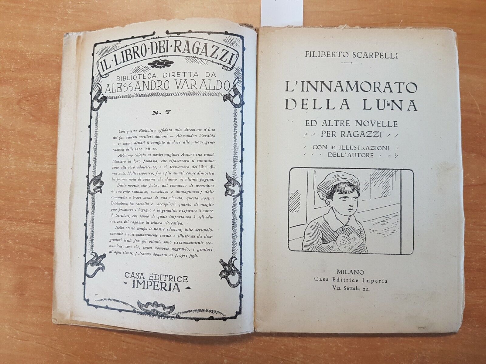 FILIBERTO SCARPELLI - L\'INNAMORATO DELLA LUNA - 1924 - IMPERIA CON 34 ILL.