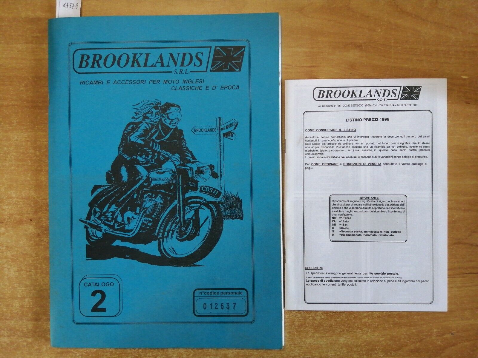 BROOKLANDS ricambi e accessori per moto inglesi classiche e epoca