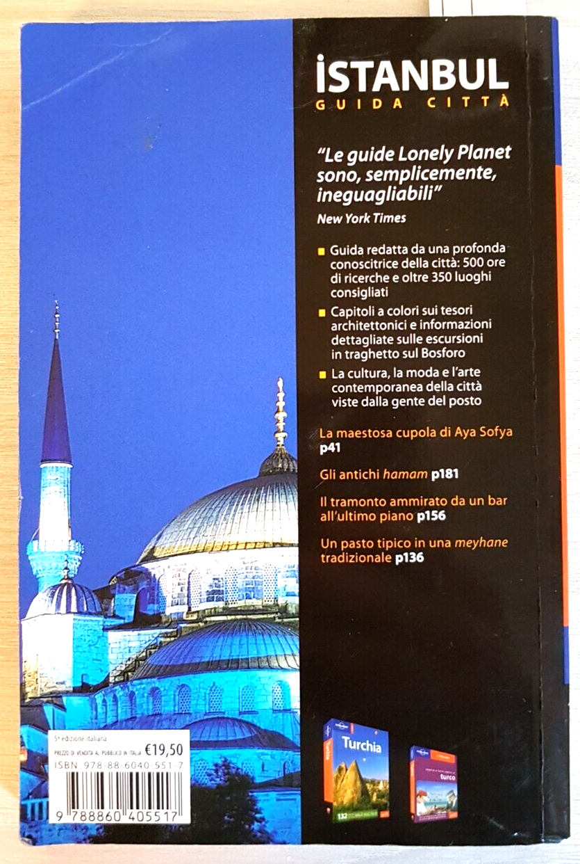 ISTANBUL Guida Citta\' - Lonely Planet EDT - no cartina! LEGGI ALL\'INTERNO